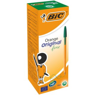 Długopis BIC ORANGE 0.8mm zielony ( 20szt.) 1199110113