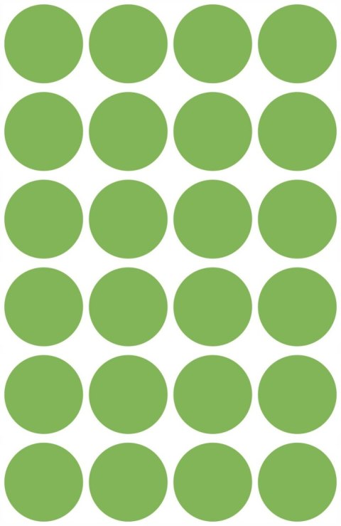 Etykiety ZF Q18mm 3174 zielone kółka bł. AVERY ZWECKFORM