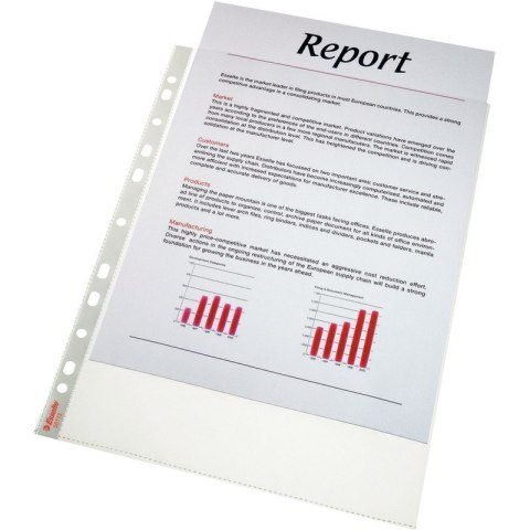 KOSZULKI ESSELTE A4/75µm KRYSTALICZNE (100)