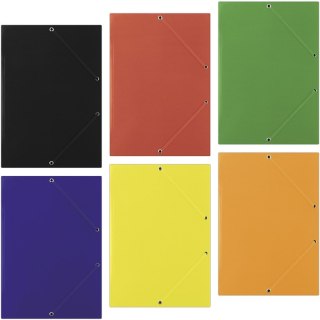 TECZKA KARTONOWA Z GUMKĽ DONAU A4/400g CZERWONA