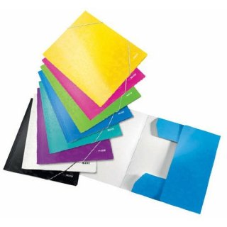 Teczka kartonowa z gumką Leitz Wow A4 niebieska