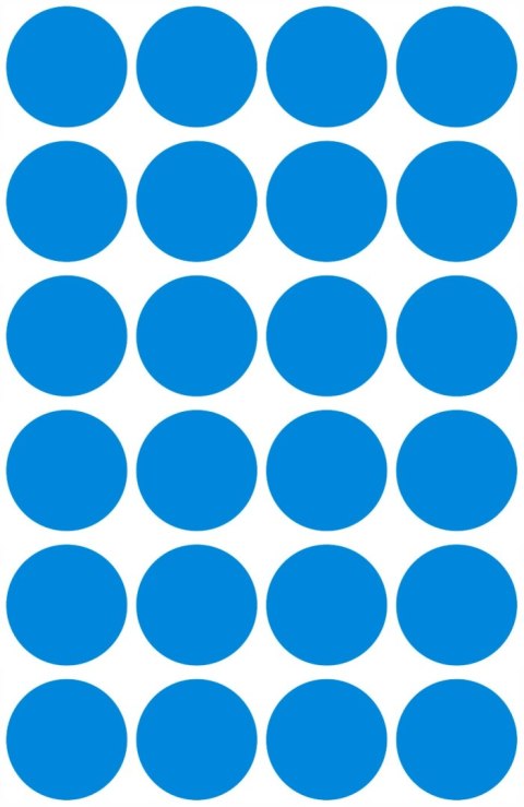 Trwałe kółka 18mm 96szt./op. niebieskie 3005 AVERY ZWECKFORM