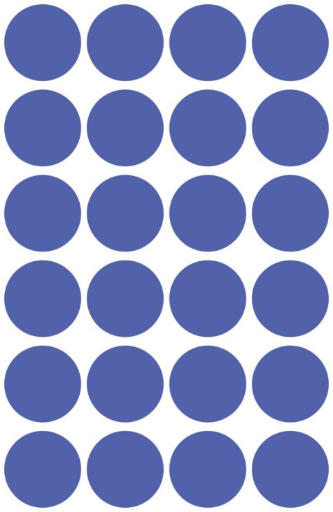 Usuwalne kółka Q18mm 96szt./op. niebieskie 3596 AVERY ZWECKFORM