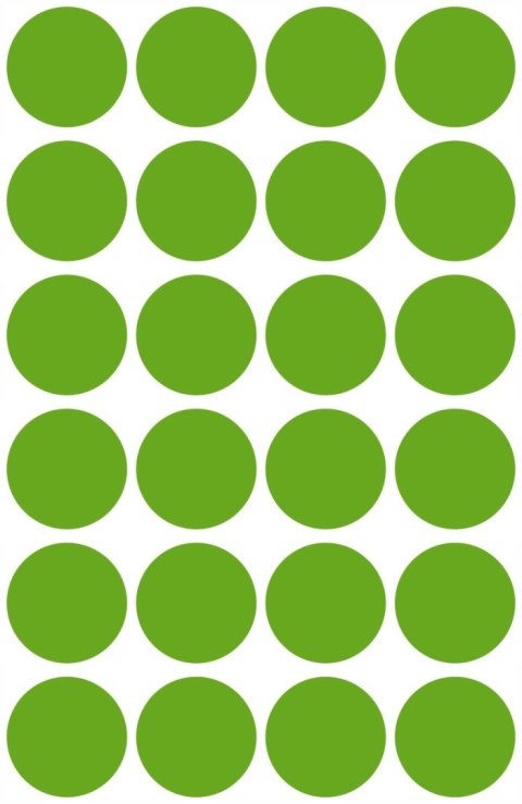 Usuwalne kółka Q18mm 96szt./op. zielone 3597 AVERY ZWECKFORM