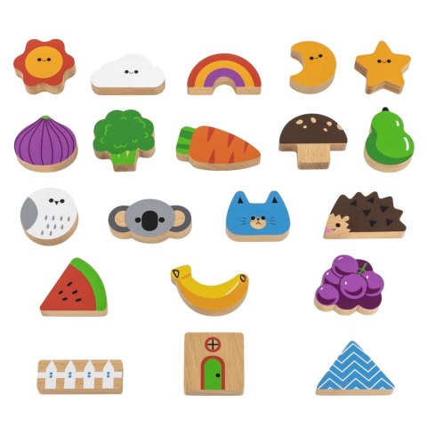 VIGA Drewniana Gra W Ciemno Losowanie Wzorów