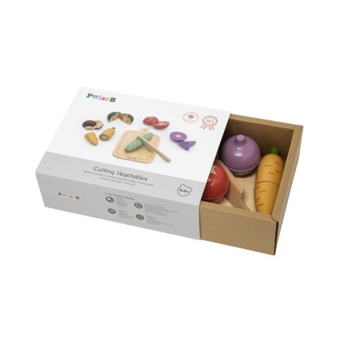 VIGA Drewniany zestaw do krojenia na desce - Warzywa