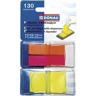 ZAKŁADKI INDEKSUJĽCE DONAU 12*45mm/25mm*45mm MIX