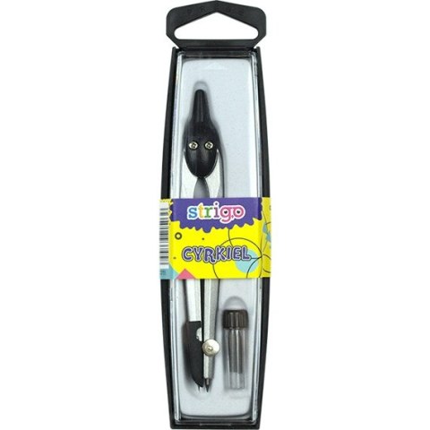 Cyrkiel szkolny w etui niebieski STRIGO SSC014