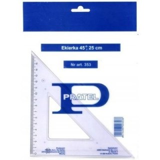 Ekierka średnia 25cm/45 stopni ME103-00 MEMOBE