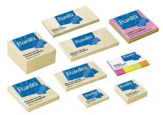 Karteczki samoprzylepne bloczek 75x75mm 100 kartek kolorowe 400086389 BANTEX