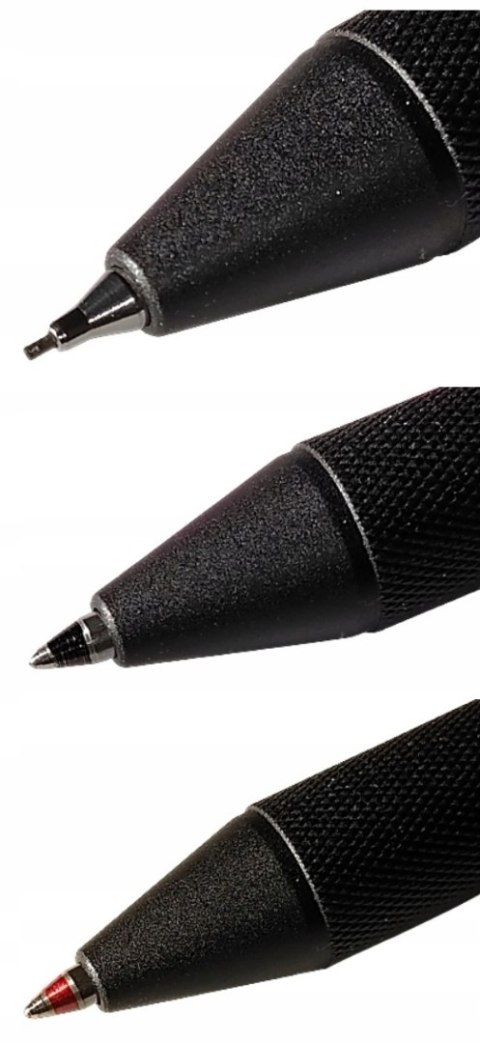 Multipen Rotring 600 3w1 Czarny/Czerwony/Ołówek F/0,5mm obudowa met. 2164108