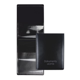Okładka na dokumenty szkolne ucznia PVC czarna OD-11-01 BIURFOL