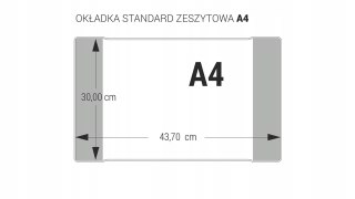 Okładki na zeszyty szkolne A4 kolorowe 25 sztuk 30x43,7cm OZK-02 BIURFOL