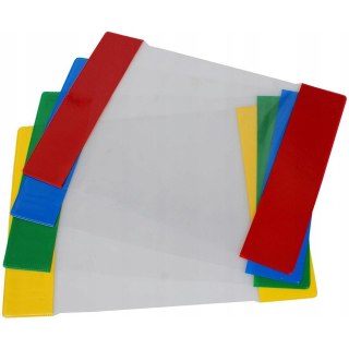 Okładki na zeszyty szkolne A5 kolorowe 50 sztuk 21,2x30,3cm OZK-01 BIURFOL