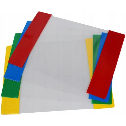 Okładki na zeszyty szkolne A5 kolorowe 50 sztuk 21,2x30,3cm OZK-01 BIURFOL