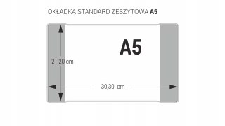 Okładki na zeszyty szkolne A5 kolorowe 50 sztuk 21,2x30,3cm OZK-01 BIURFOL