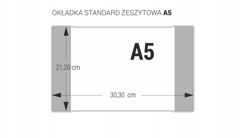 Okładki na zeszyty szkolne A5 kolorowe 50 sztuk 21,2x30,3cm OZK-01 BIURFOL
