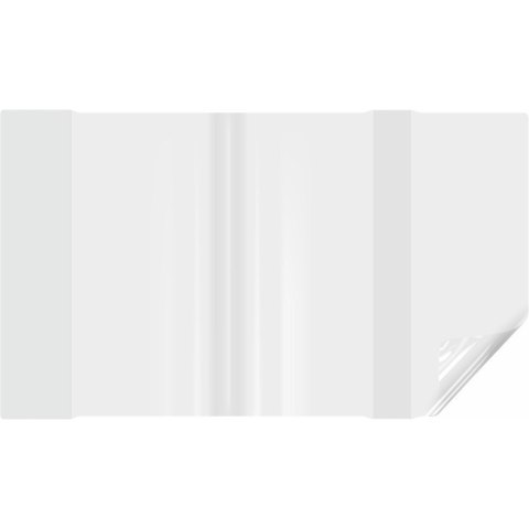 Okładki regulowane na książki i zeszyty A4 bezbarwne 25 sztuk 30,3 x40,8-44cm OZB-46 BIURFOL