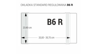 Okładki regulowane na książki i zeszyty B6 bezbarwne 5 sztuk 23,9x33-35,7cm OZB5-42 BIURFOL
