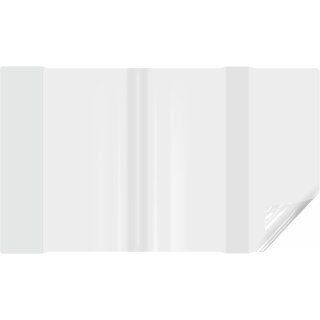 Okładki regulowane na książki i zeszyty E5 bezbarwne 25 sztuk 27,7x39,3-43,7cm OZB-48 BIURFOL