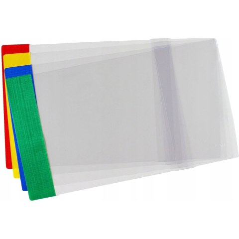 Okładki regulowane na książki i zeszyty E5 kolorowe 25 sztuk 27,7x39,3-43,7cm OZK-48 BIURFOL