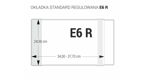 Okładki regulowane na książki i zeszyty E6 bezbarwne 5 sztuk 24,5x34-37,7cm OZB5-47 BIURFOL