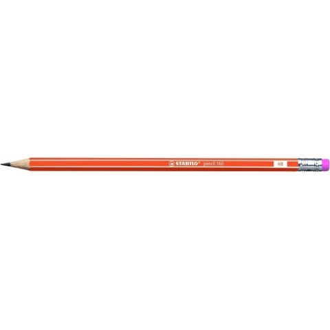 Ołówek STABILO 160 z gumką HB orange 2160/03-HB