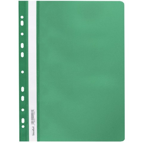 Skoroszyt na dokumenty miękki A4 wpinany do segregatora 20 sztuk zielony SPP-02-02 BIURFOL