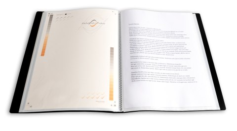 Teczka ofertowa A4 PP 60 koszulek CZARNA BT630-V60 TETIS