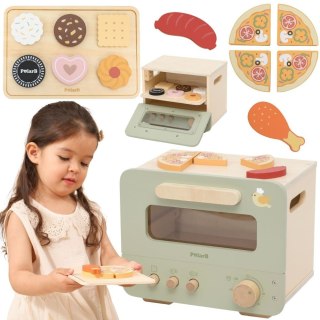 VIGA Drewniana Kuchnia Piekarnik Zestaw do Pieczenia Słodko-Pikantnych Potraw 12akc.