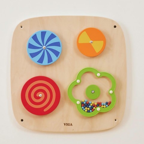 VIGA Drewniany Panel Ścienny - Wirujące Wzory