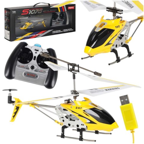 Helikopter zdalnie sterowany na pilota RC SYMA S107G żółty