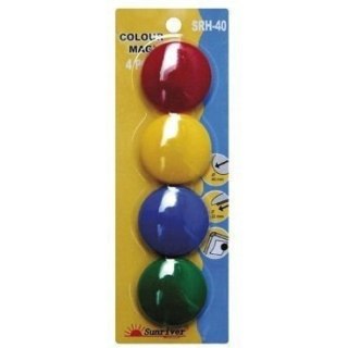 Magnesy kolorowe WF-40 opakowanie 4 sztuki SRH-40 ARGO