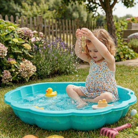 WOOPIE Piaskownica Basen Muszelka Zielona 3w1 Suchy Basen 1 szt.