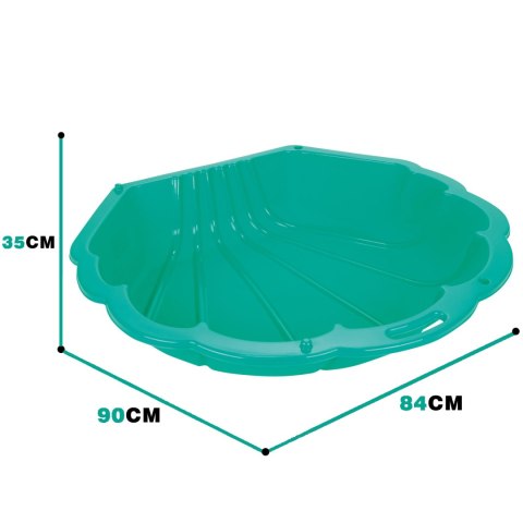 WOOPIE Piaskownica Basen Muszelka Zielona 3w1 Suchy Basen 1 szt.
