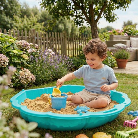 WOOPIE Piaskownica Basen Muszelka Zielona 3w1 Suchy Basen 1 szt.