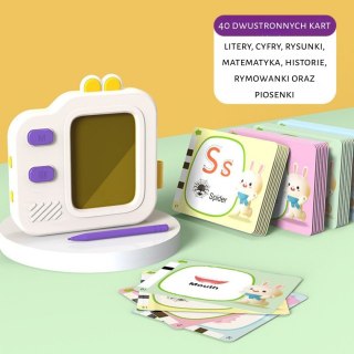 WOOPIE Tablet Graficzny Znikopis do Nauki Rysowania i Angielskiego Czytnik Kart 120 szt.