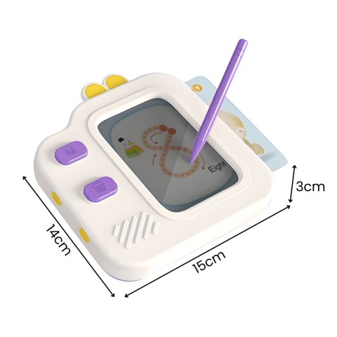 WOOPIE Tablet Graficzny Znikopis do Nauki Rysowania i Angielskiego Czytnik Kart 120 szt.