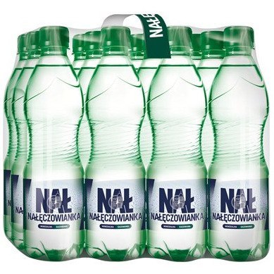 Woda mineralna NAŁĘCZOWIANKA 0.5L (12szt) mocniejszy gaz z kaucją
