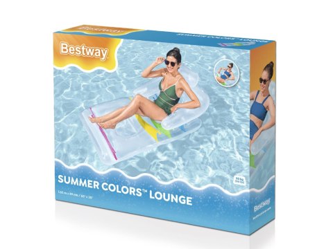 Bestway Dmuchany materac do wody z oparciem FOTEL - LEŻAK 165cm 43011