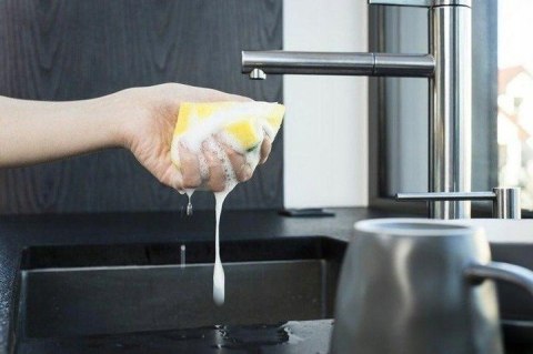 Gąbka do zmywania VILEDA Tip Top 9,5x7cm (3+2 szt) żółta