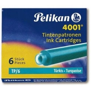Naboje krótkie turkusowe (6szt.) 400142569 PELIKAN