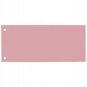 Przekładki do segregatora kartonowe 1/3 A4 105x240mm czerwona 100 sztuk 100205027 OXFORD