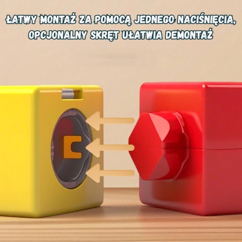 WOOPIE Klocki Magnetyczne Tor Lewitujący do Składania 68 el.