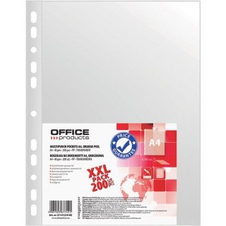 Koszulki Office Products A4/40µm groszkowe (200)