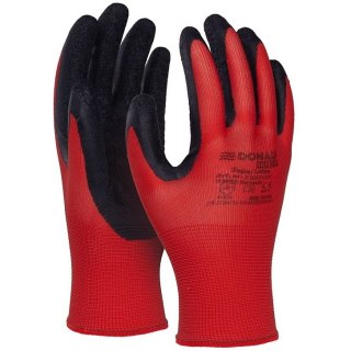 Rękawice Donau Safety Super Latex rozm.9 czerwone