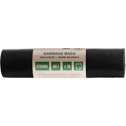 Worki na śmieci DONAU ECO, mocne (LDPE), 60l, 10 s