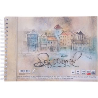 Szkicownik artystyczny A4 100k 90g na spirali KRESKA