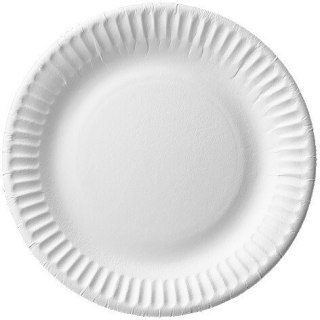 Talerz papierowy biały średnica 15cm (100 sztuk) 7500015 215g Think`n Pack