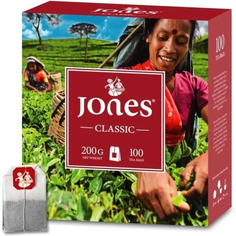 Herbata czarna JONES (100 torebek+ 20t gratis x 2g) Classic
